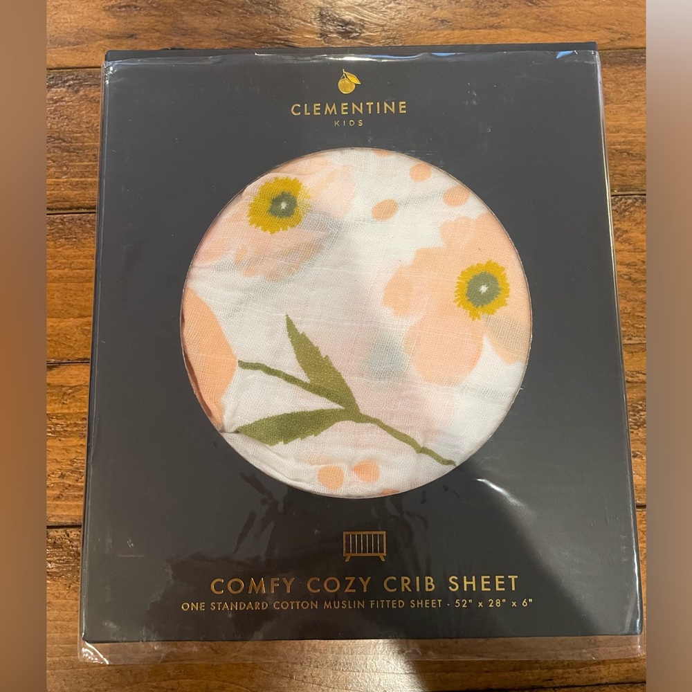 Clementine Kids Floral Crib Sheet